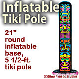 Inflatable Tiki Pole 5.5 Foot Prop
