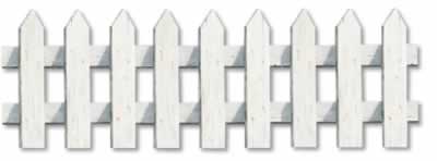 Picket Fence Cutouts carboard cutout prop