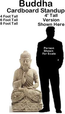 Buddha Cardboard Cutout Standup Prop 