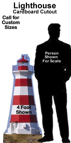 LightHouse Cardboard Cutout Standup Prop