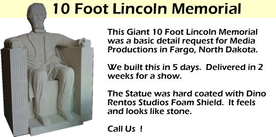 Giant 10 foot foot Lincoln Prop