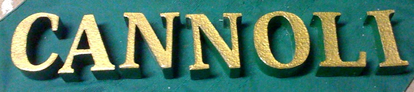 Custom foam letters for a menu