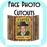 Photo Face Cardboard Cutout Props