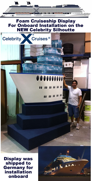 Custom Retail Displays and Props - For Cruise Ship Retails Store