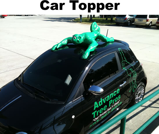 Green Monkey custom car topper