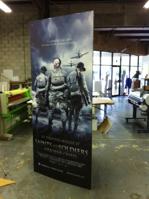 Movie Release Cardboard and Foam Props, Displays, Sculptures and statues.