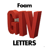 Custom Foam Letters