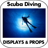 Scuba Diving Cardboard Cutout Standup Props