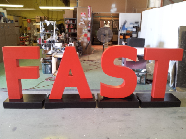 Custom Foam Letter and Number Displays for Outdoor Event Tradeshow