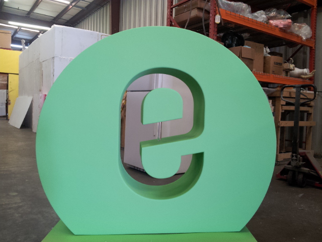 Custom Foam Sculptured Logo Letter Displays for Events and Tradeshows