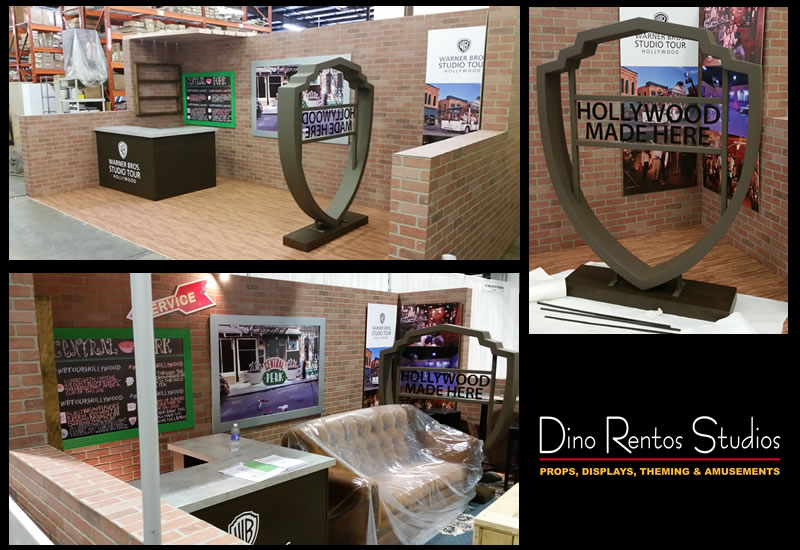 Custom Foam Warner Brothers Tradeshow Exhibition Booth for events
