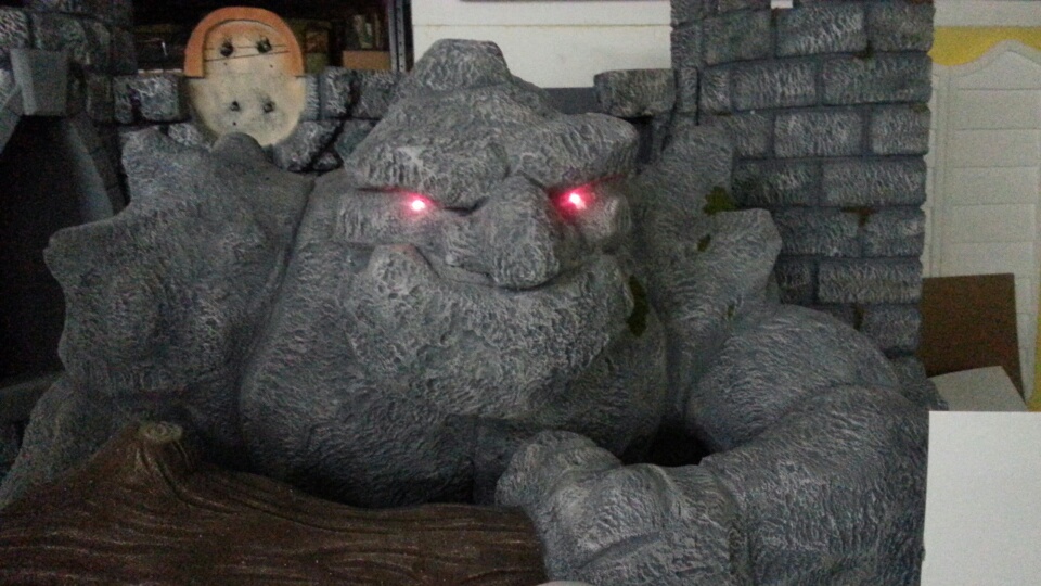 Halloween Grimm Granite Foam Prop Golem  Animatronic  Dino Rentos 