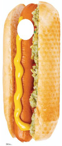 Hotdog Cardboard Stand-in 