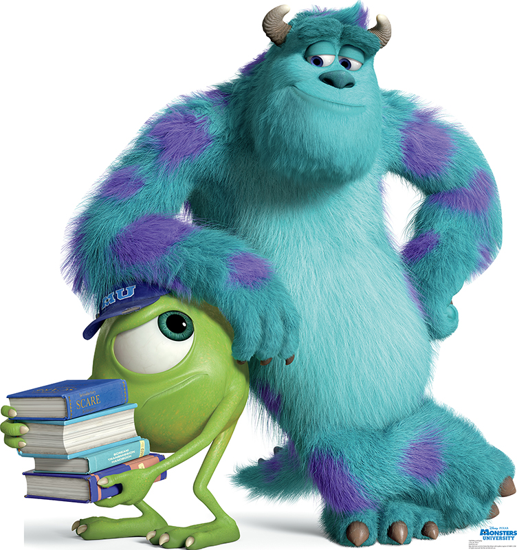 Mike and Sulley - Monsters University Cardboard Cutout Standup Prop