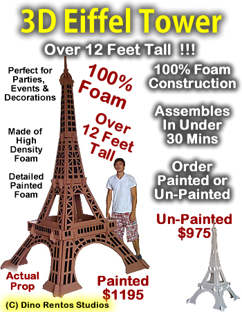 Paris Eiffel Tower 3D Centerpiece (1)