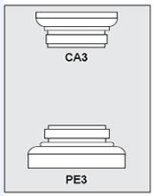 CA3-PE3 - Architectural Foam Shape - Capital & Pedestal
