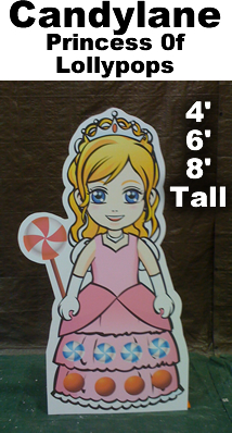 Princess of Lollypops Cardboard Cutout Standup Prop