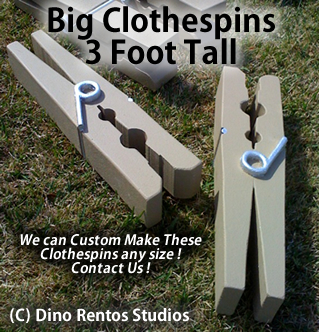 Big Foam Clothespin Prop - 3 Foot Tall
