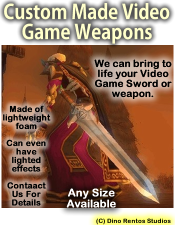 Custom Made Fanatasy-Video-Game-Swords-Weapons Foam Props