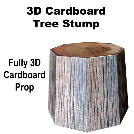3D Cardboard Stump