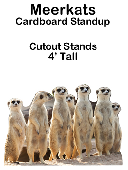 Meerkats Cardboard Cutout Standup Prop