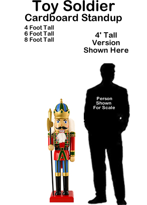 Toy Soldier Cardboard Cutout Standup Prop