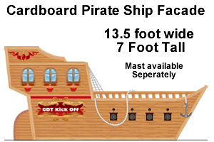 Pirate Ship Display Cut-Outs