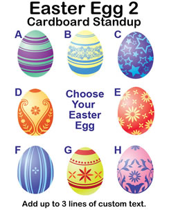Easter Egg 2 Cardboard Cutout Standup Prop