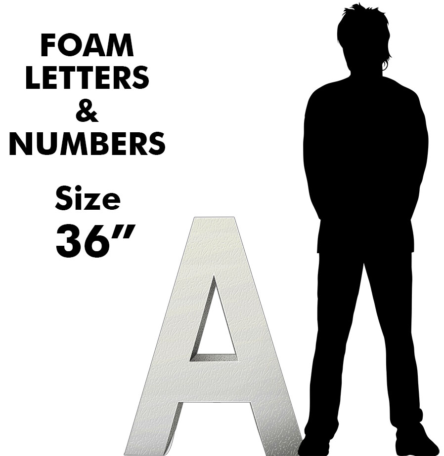 Large Flat Cardboard Letters, Numbers | Custom Decorative Letters & Numbers | Personalized Giant Letters for Wall Decor | Waterproof | Craft Letters