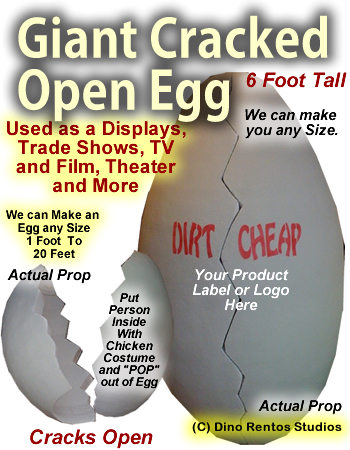 Cracked Egg Foam Prop