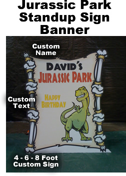Jurassic Park Sign Cardboard Cutout Standup Prop
