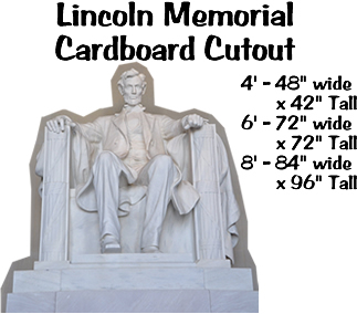 Lincoln Memorial Cardboard Cutout Standup Prop