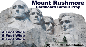 Mt. Rushmore Cardboard Cutout Standup Prop