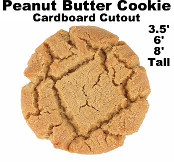Peanut Butter Cookie Cardboard Cutout Standup Prop