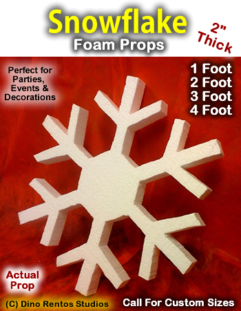 Snowflake 2 Inch Thick Foam Prop
