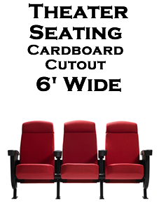 Theater Seats Cardboard Cutout Standup Prop