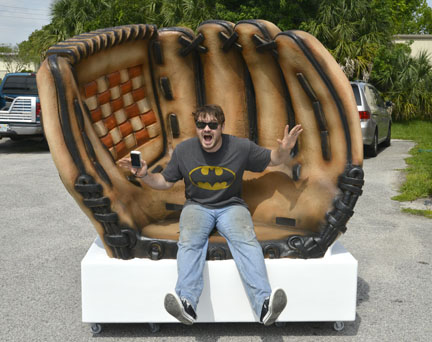 Giant Foam Baseball Glove Seat - Dino Rentos Studios, INC.