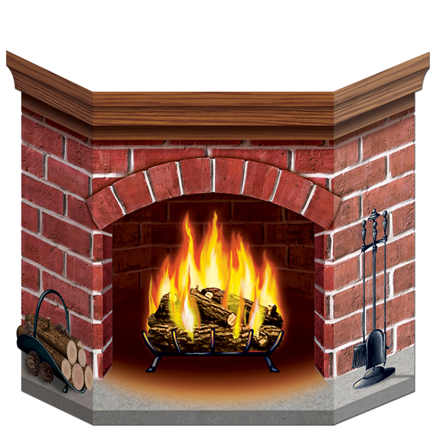 Brick Fireplace  Standup 3 1 x 25 Dino Rentos Studios 