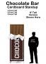 Chocolate Bar Cardboard Cutout Standup Prop