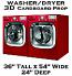 3D Cardboard Fake-Faux-Dummy-Washer-Dryer Appliance Prop