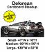 Delorean Cardboard Cutout Standup Prop 