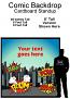 Comic Backdrop Cardboard Cutout Standup Prop