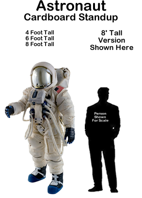 Astronaut Cardboard Cutout Standup Prop