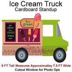 Ice Cream Truck Cardboard Cutout Standup Prop  