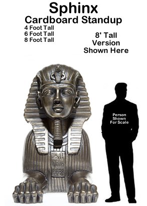 Egyptian Sphinx Cardboard Cutout Standup Prop
