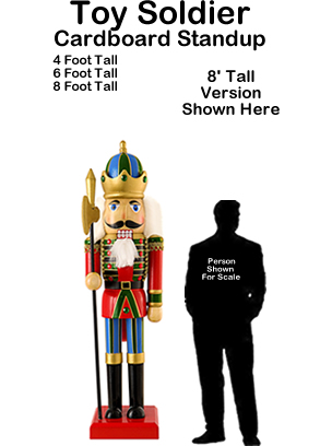 Toy Soldier Cardboard Cutout Standup Prop