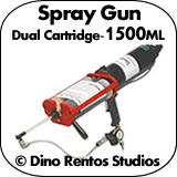 1500ml Dual Cartridge Poly Spray Gun
