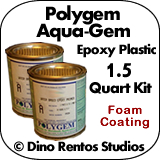 Polygem Aquagem Epoxy Plastic Foam Coating - 1.5 Quart Kit