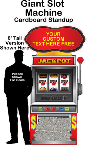 Casino/Vegas Slot Machine Cardboard Cutout Standup Prop
