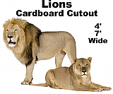 Lions Cardboard Cutout Standup Prop